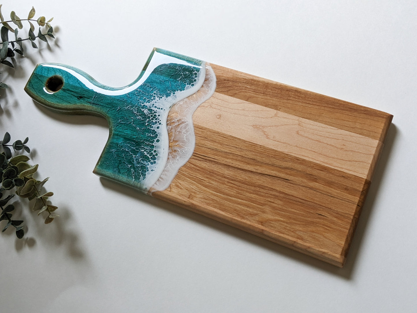 Resin Ocean Small Handle Charcuterie Board