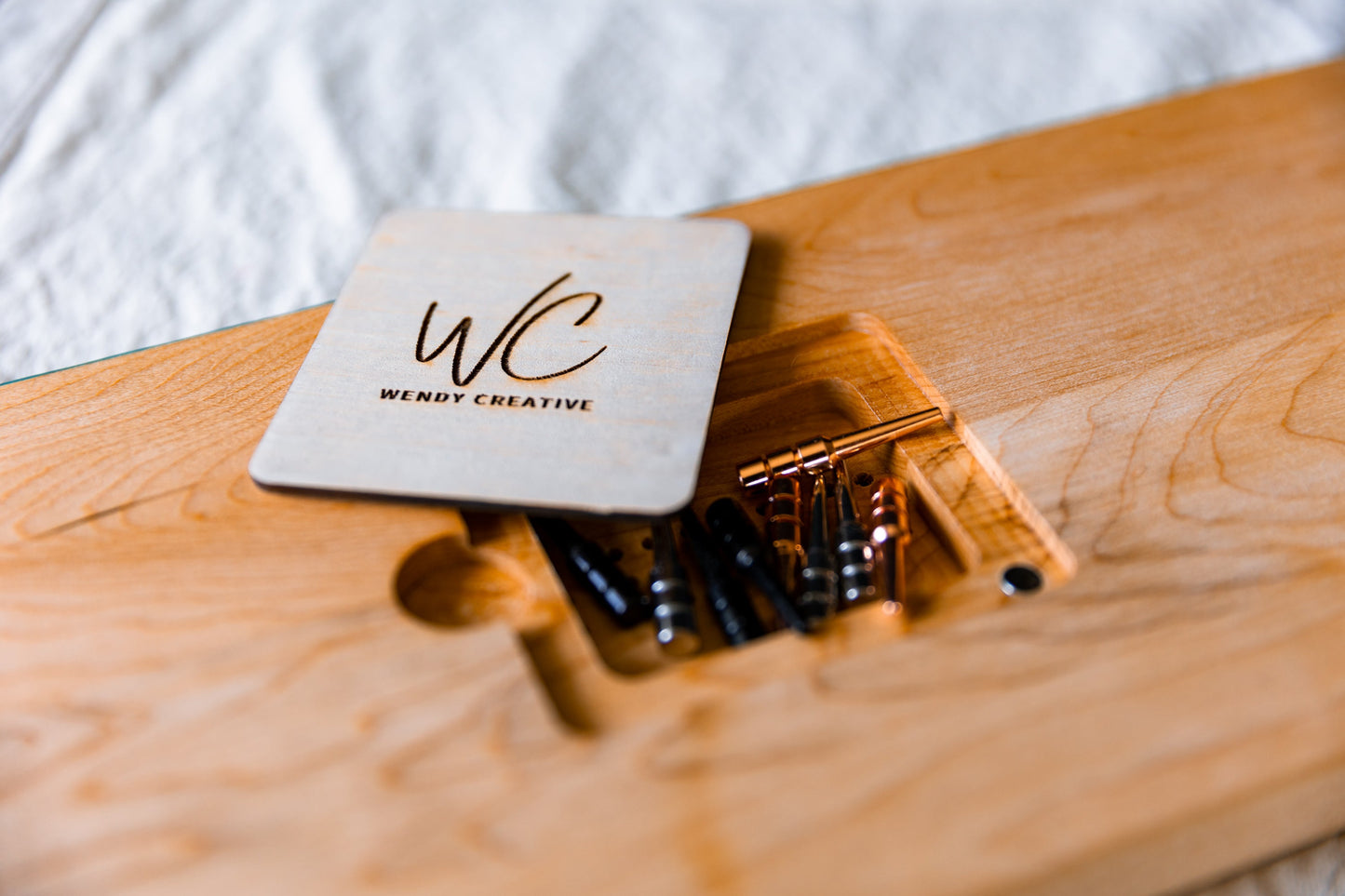 Cribbage Board 3 track- Canadian maple