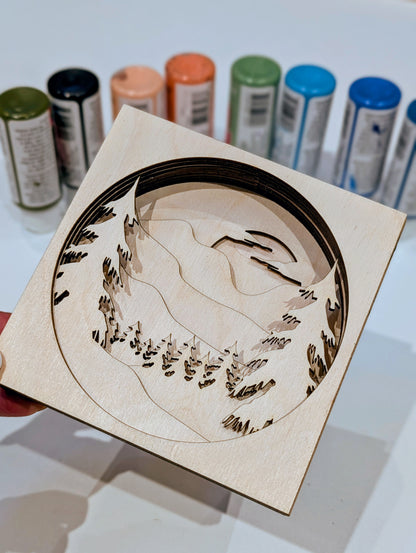 Paint & Chat - Layered Wood Art