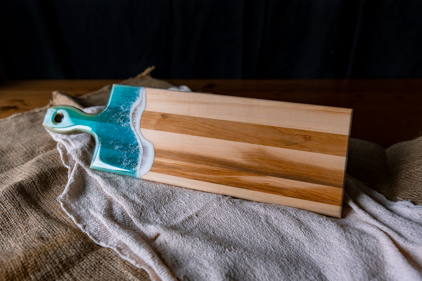 Resin Ocean Long Handle Charcuterie Board