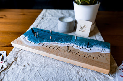 Cribbage Board 3 track- Canadian maple